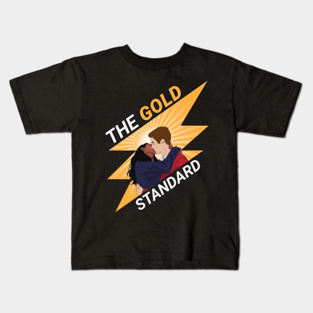 West Allen: The Gold Standard without Power of Love (Dark) Kids T-Shirt by leroywhitakerva